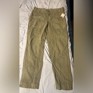 Free People Olive Utility Pants – NWT
